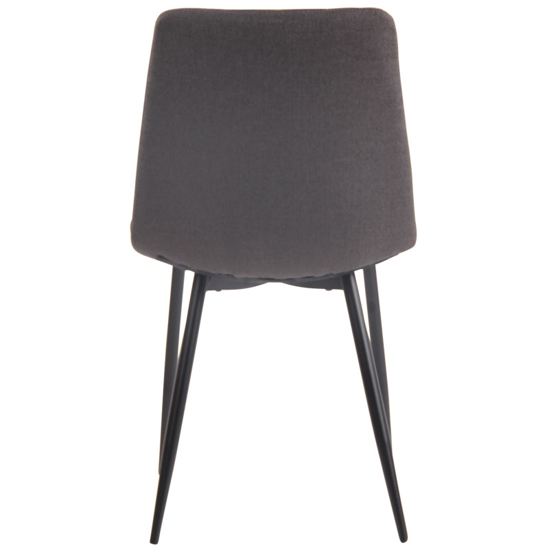 Chaise Telde, tissu gris foncé