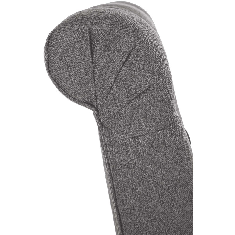 Chaise de salle à manger Lisburn, tissu gris