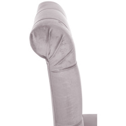 Chaise de salle à manger Lisburn en velours gris