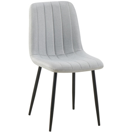 Chaise Dijon, tissu gris