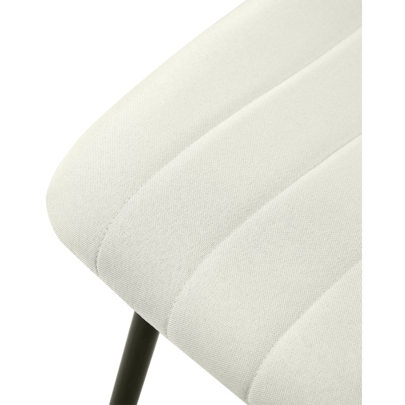 Chaise Dijon, tissu crème