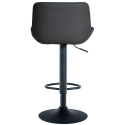 Lot de 2 tabourets de bar Tover en cuir artificiel noir