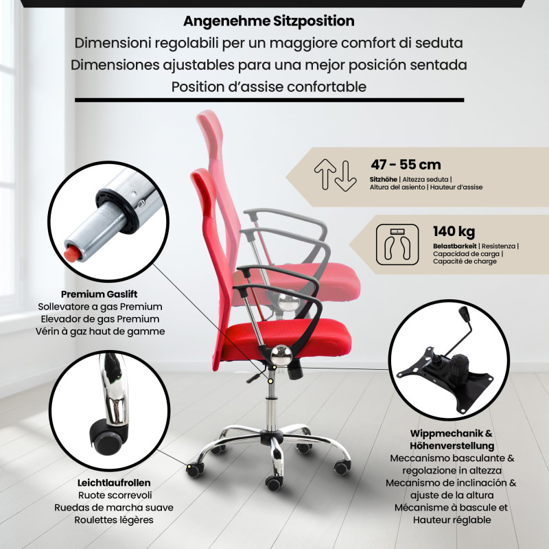 Chaise de bureau Washington