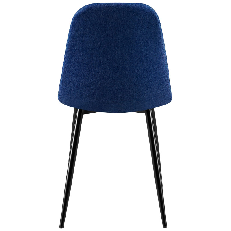 Chaise Giverny, tissu bleu