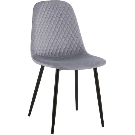 Fauteuil Giverny, velours gris