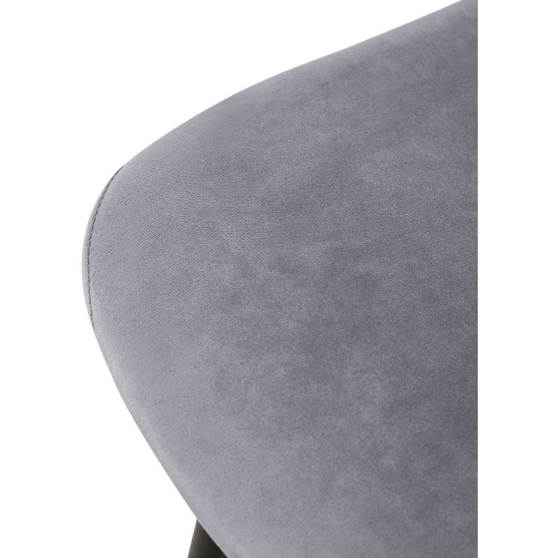 Fauteuil Giverny, velours gris