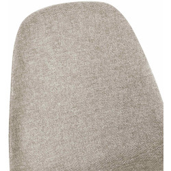 Ensemble de 4 chaises de salle à manger Napier en tissu crème