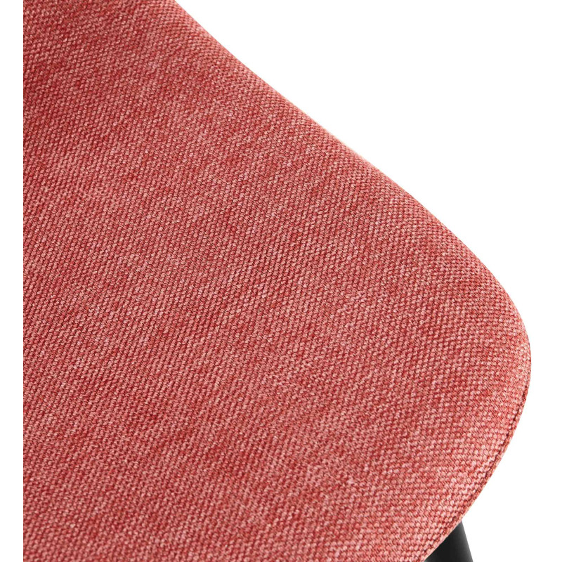 Ensemble de 4 chaises de salle à manger Napier en tissu orange