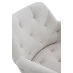 Chaise de salle à manger Langford, tissu beige