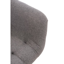 Chaise de salle à manger Langford, tissu gris