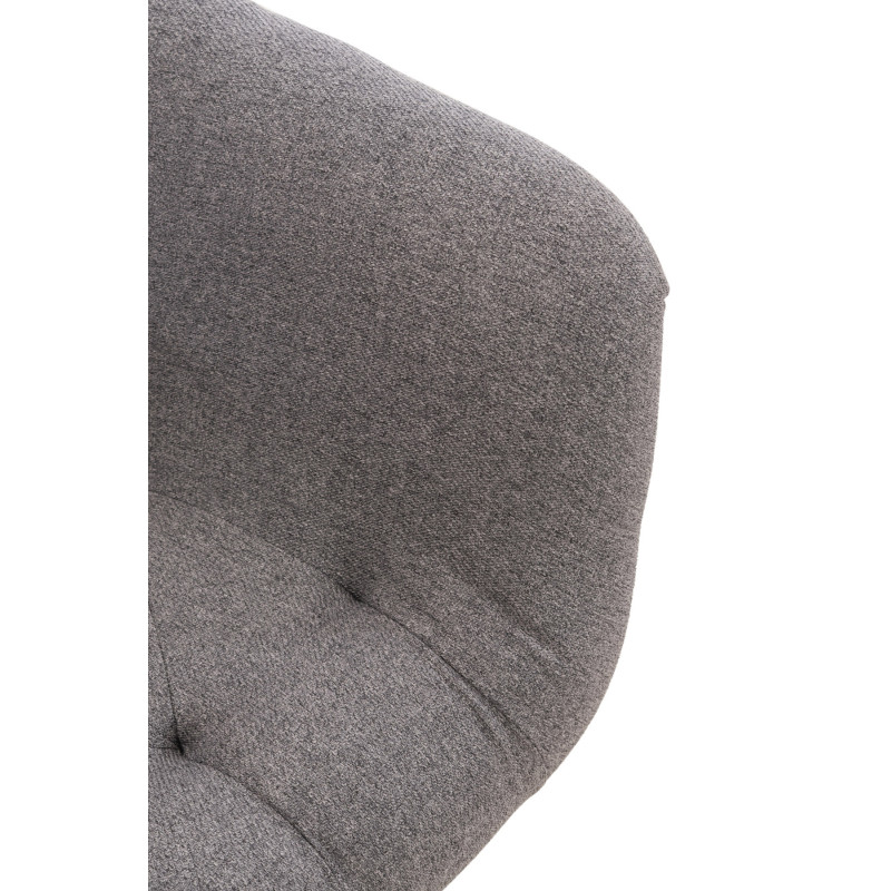 Chaise de salle à manger Langford, tissu gris