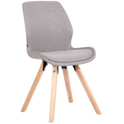 Chaise Luna, tissu gris