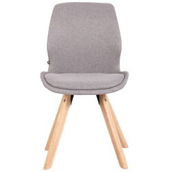 Chaise Luna, tissu gris