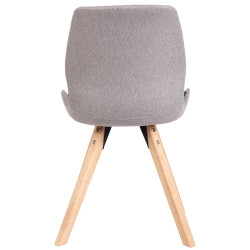 Chaise Luna, tissu gris