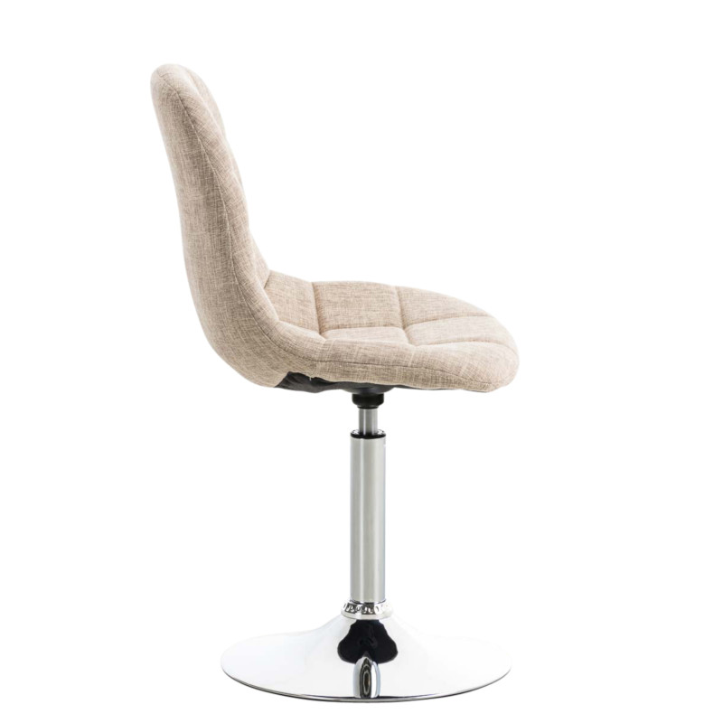 Ensemble de 2 chaises Emil en tissu crème