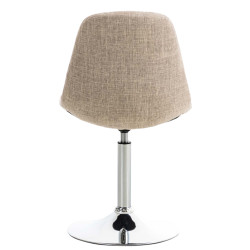 Ensemble de 2 chaises Emil en tissu crème