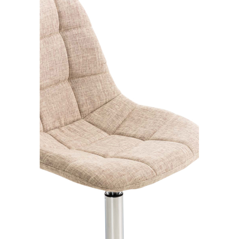 Ensemble de 2 chaises Emil en tissu crème