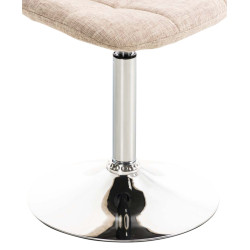 Ensemble de 2 chaises Emil en tissu crème