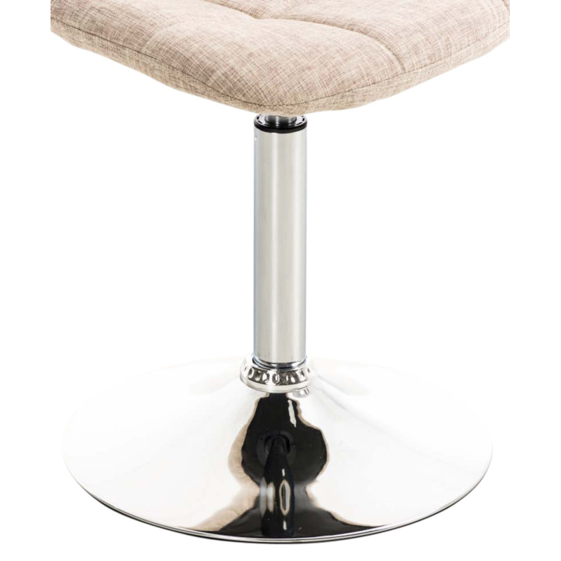 Ensemble de 2 chaises Emil en tissu crème