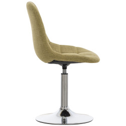 Ensemble de 2 chaises Emil en tissu vert