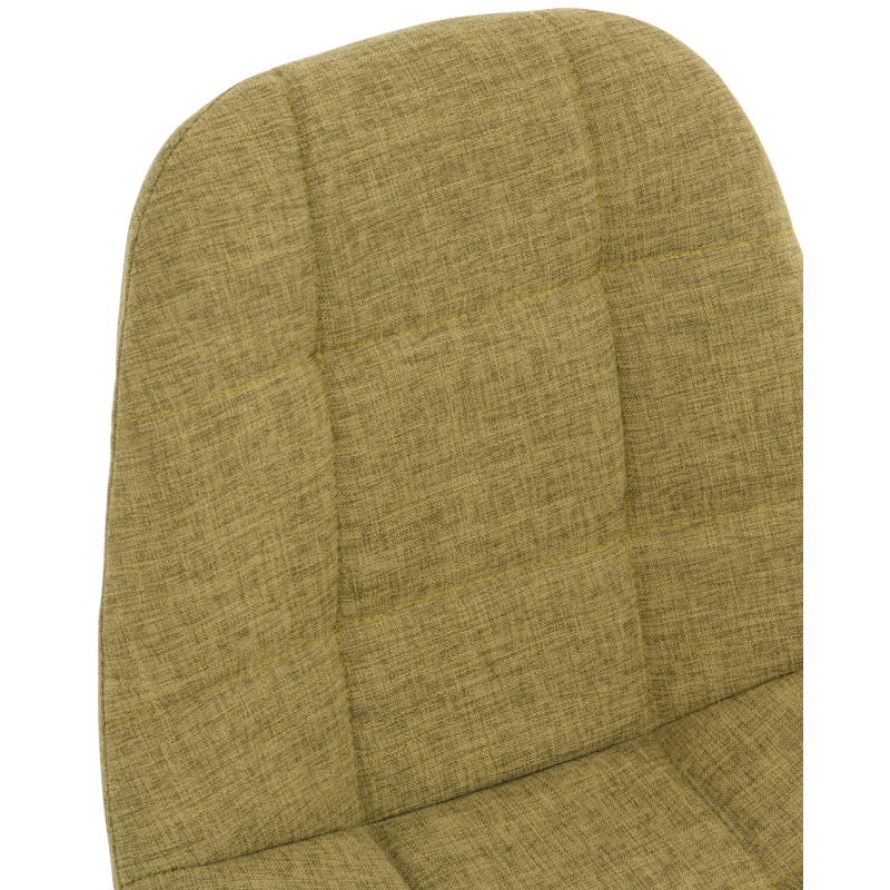 Ensemble de 2 chaises Emil en tissu vert