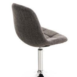 Ensemble de 2 chaises Emil, tissu gris clair