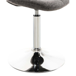 Ensemble de 2 chaises Emil, tissu gris clair