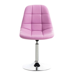 Ensemble de 2 chaises Emil en similicuir rose