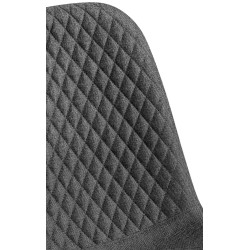 Ensemble de 4 chaises Giverny, tissu gris foncé