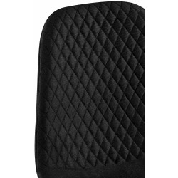 Ensemble de 4 chaises Giverny, tissu, noir