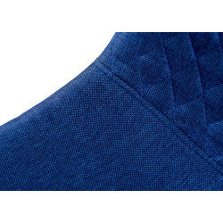 Ensemble de 4 chaises Giverny, tissu, bleu