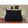 COMFORT BULTEX Banquette BZ 3 places - Made in France - L 142 x P 101 cm - Tissu noir - BECCI