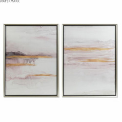 Cadre DKD Home Decor 60 x 3,5 x 80 cm Abstrait Urbaine (2 Unités)