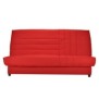 COMFORT BULTEX Banquette clic-clac 3 places - Tissu rougeL 192 x P 95 cm - BEIJA