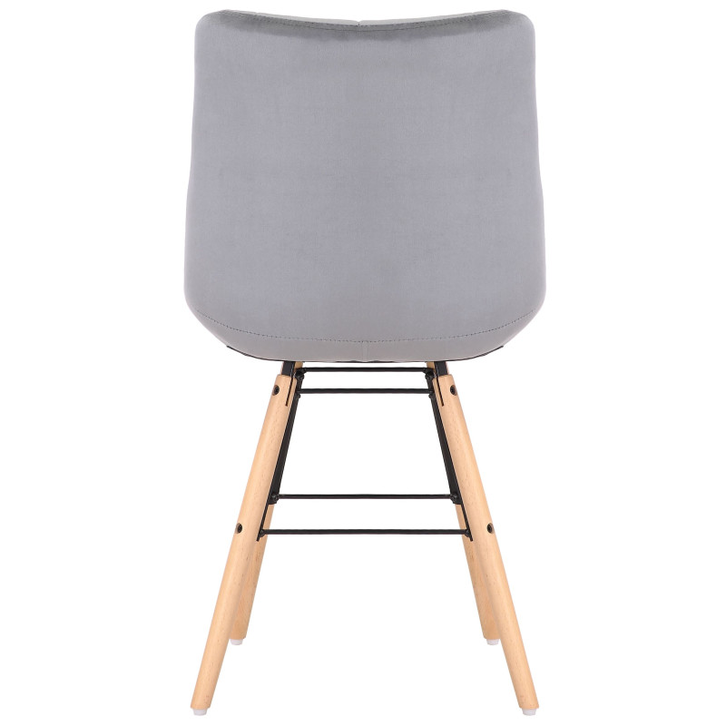 Fauteuil Leni, velours gris