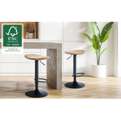 Tabouret de bar Skelde nature