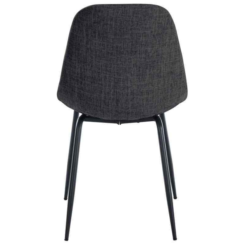 Fauteuil Tom, tissu gris foncé