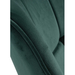 Fauteuil Westport, velours, vert