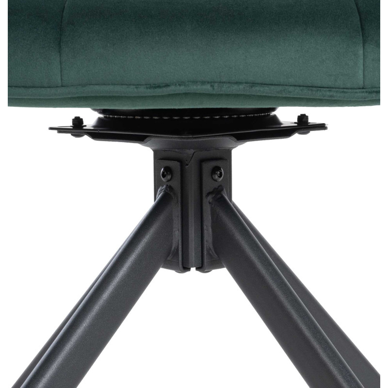 Fauteuil Westport, velours, vert