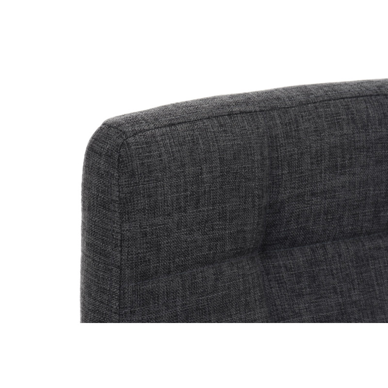 Tabouret de bar en tissu Lincoln gris clair