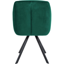 Fauteuil Russell, velours, vert