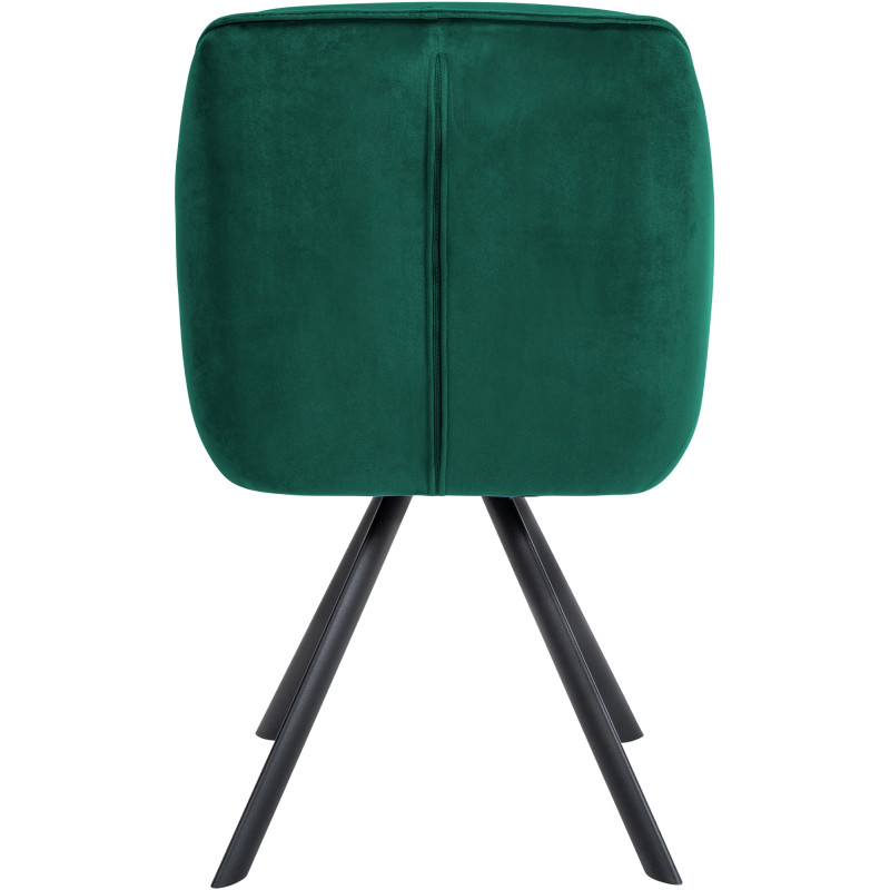 Fauteuil Russell, velours, vert