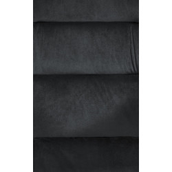 Fauteuil Russell, velours noir