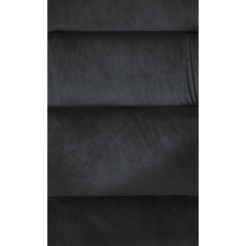 Fauteuil Russell, velours noir