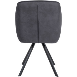 Chaise noire vintage Russell