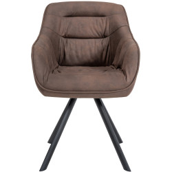 Chaise marron vintage Russell