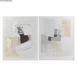 Cadre DKD Home Decor 80 x 3,7 x 100 cm Abstrait Urbaine (2 Unités)
