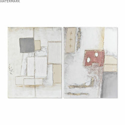 Cadre DKD Home Decor 90 x 3,7 x 120 cm Abstrait Moderne (2 Unités)