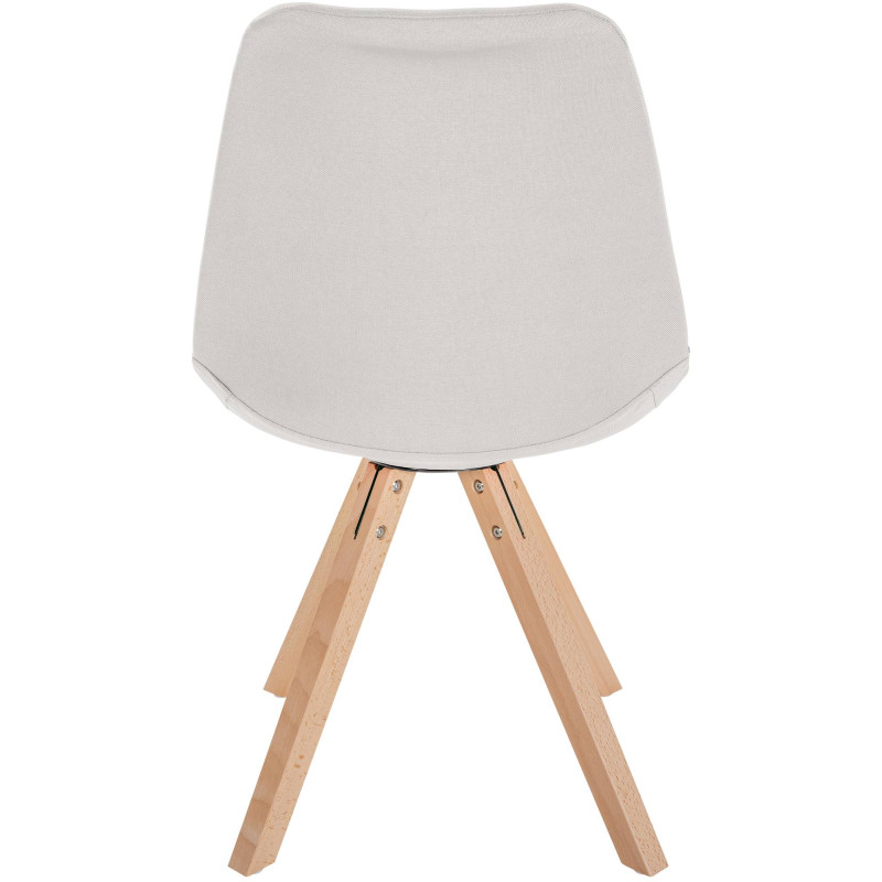 Chaise Sofia, tissu Square, crème