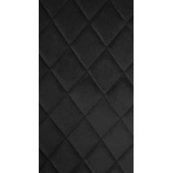 Fauteuil Telde, velours, noir